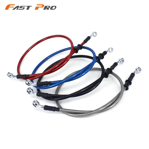 Motorcycle 500mm-2000mm Braided Steel Hydraulic Reinforced Brake Clutch Radiator Oil Cooler Hose Line Pipe Tube 28 Degree Banjo ► Photo 1/6