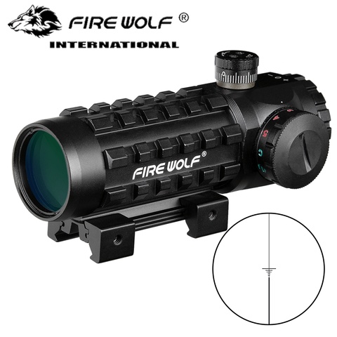 3X28 Green Red Dot Cross Sight Scope Tactical Optics Riflescope Fit 11/20mm Rail Rifle Scopes for Hunting ► Photo 1/6