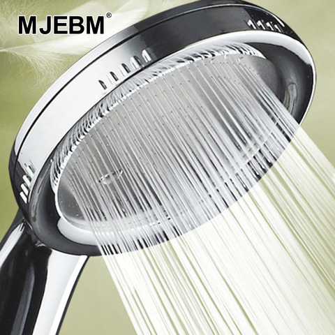 MJEBM 1PC ABS bathroom accessories pressurized nozzle shower high pressure water-saving rain shower chrome shower ► Photo 1/5