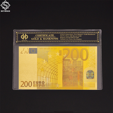 Euro banknotes Euro 200 Paper Money World Bill Currency Note In Plastic Sleeve ► Photo 1/6