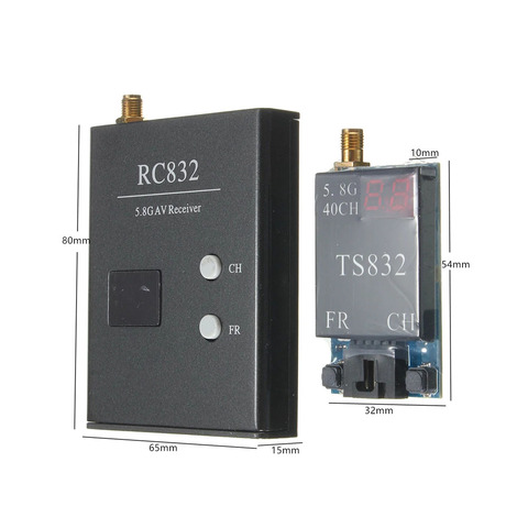 AKK 5.8G FPV 2000M Range TS832+RC832 Audio Video Transmitter and Receiver for FPV Drone ► Photo 1/5