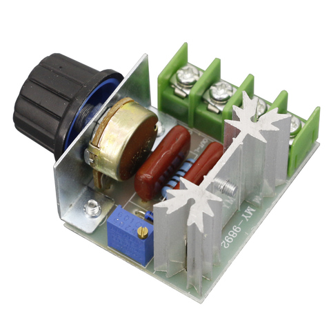 AC 220V 2000W Voltage Regulator Scr Dimming Dimmers Motor Speed Controller Thermostat Voltage Regulator ► Photo 1/6