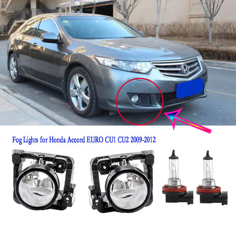 Fog Light for HONDA ACCORD EURO CU1 CU2 2009-2012 Fog Lights for Acura TSX 2009-2010 Headlight Cover Grill frames for Spirior ► Photo 1/6