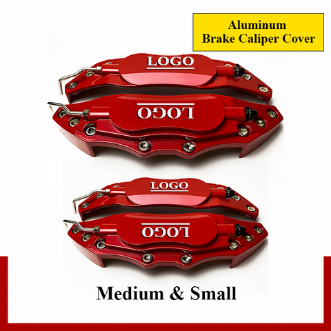 4PCS Front Rear Brake Caliper Covers 3D Aluminum Car Styling Universal Metal Caliper Cover Kit Wheel Modification Decoration ► Photo 1/6