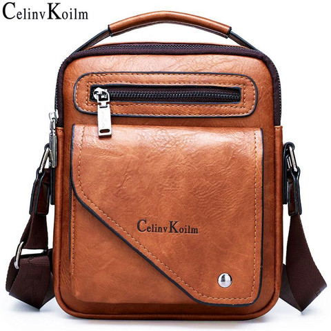 Celinv Koilm Men Bag Famous Designer Men Shoulder Messenger Bags Split Leather Crossbody Tote Men Fashion Business High Quality ► Photo 1/6