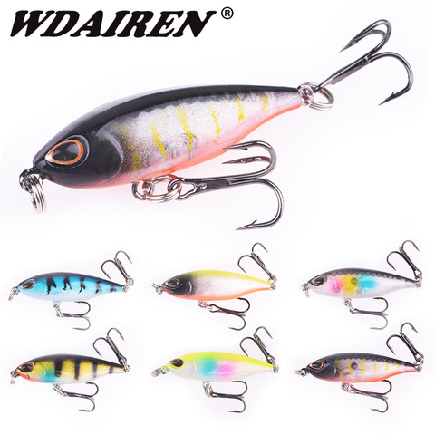 WDAIREN Pencil Fishing Lure Sinking Wobblers 4.8cm 3.6g Artificial Plastic Hard Bait With Hook Bass Pike Pesca Fishing Tackle ► Photo 1/6