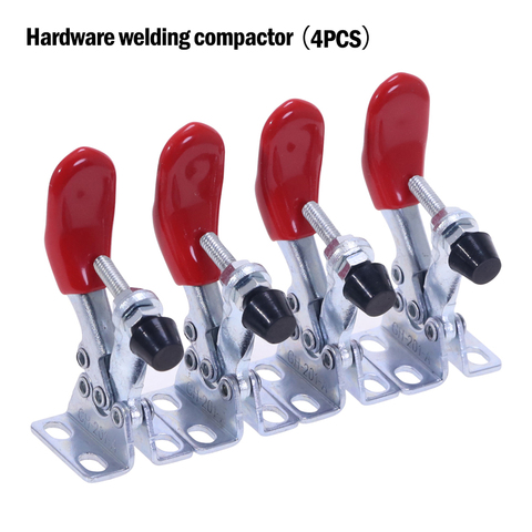 4pcs -201A Horizontal Toggle Clamp Quick-Release Toggle Clamps Set 27KG Vertical Toggle Clamp Hand Clip Tool ► Photo 1/6