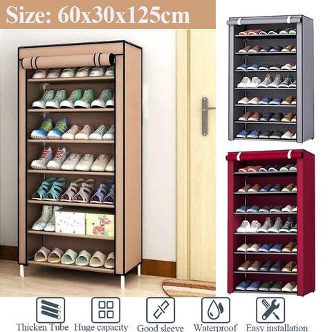 Dustproof Non-woven Cloth Fabric Assembly Shoe Storage Combination Shoe Cabinet Organizer Rack Shoe Shelf 8 layer Shoe Rack ► Photo 1/6