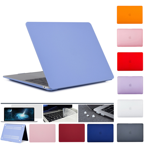 New Crystal\Matte Case For APPle MacBook Air Pro Retina 11 12 13 15 16 inch ,Case for A1706 A2159 A2179 Pro13 A2251 A2289+gift ► Photo 1/6
