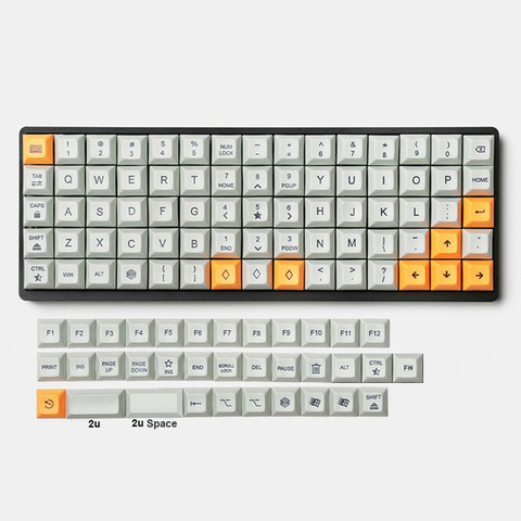 DSA Keycaps for Planck Niu40 XD75 RGB75 Ortholinear Keyboards for Cherry MX Switches of Mechanical Keyboard ► Photo 1/3