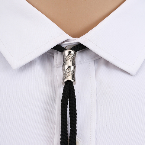 Nylon rope bolo tie casual tie for men with a simple black classic bow tie ► Photo 1/6