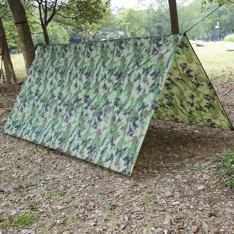 Outdoor Shelter Ultralight Tarp Camping Survival Sun Mat Shelter Beach Waterproof Shelter Multifunctional Rain Beach Awning D8N8 ► Photo 1/6