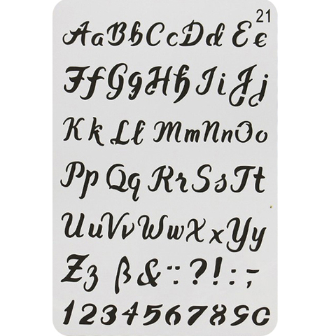 Letter Stencils PET Plastic Hollow Drawing Painting Template Graffiti Ruler Bullet Journal Accessories Office School Supplies ► Photo 1/1