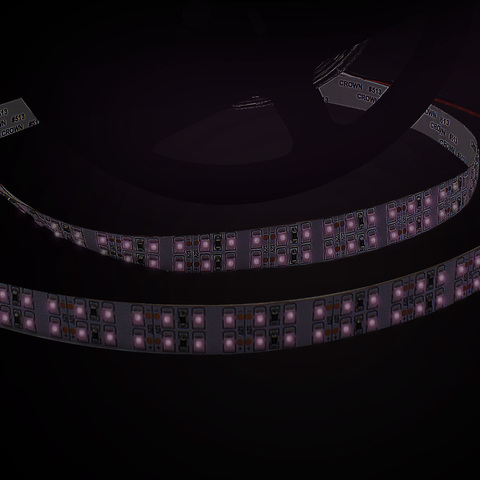 0.5Meters DC12V SMD5050-600-IR InfraRed 850nm/940nm Tri-Chip Double Row Flexible LED Strips 120LEDs 28.8W Per White Background ► Photo 1/6