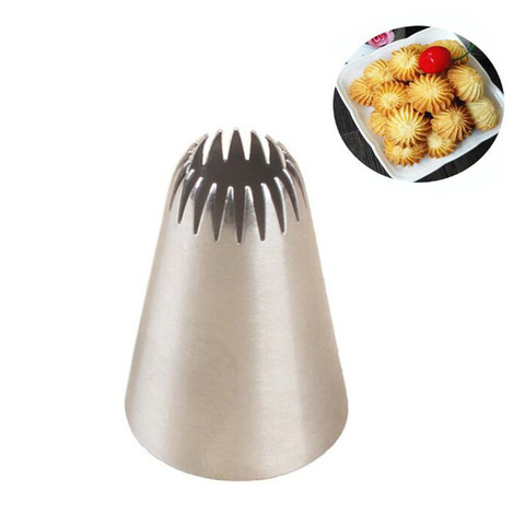 #195 Cake Head Metal Icing Piping Nozzles Stainless Steel Cake Cream Decoration Tips Cookies Pastry Tools ► Photo 1/4