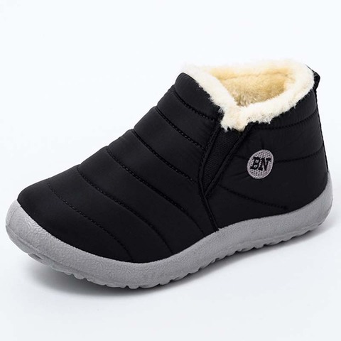 Women's Warm Shoes Casual Snow Platform Boots Cotton Fabric Waterproof Non-Slip Fur Women Boots Winter Female Shoes Botas Mujer ► Photo 1/6