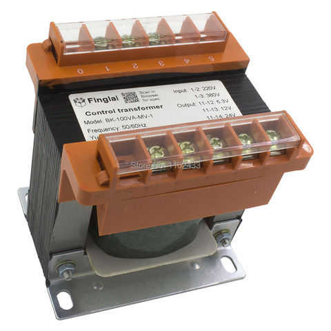 BK-100VA BK type 100W control power transformer 380V/220V input 220V 110V 36V 24V 12V 6.3V output ► Photo 1/2