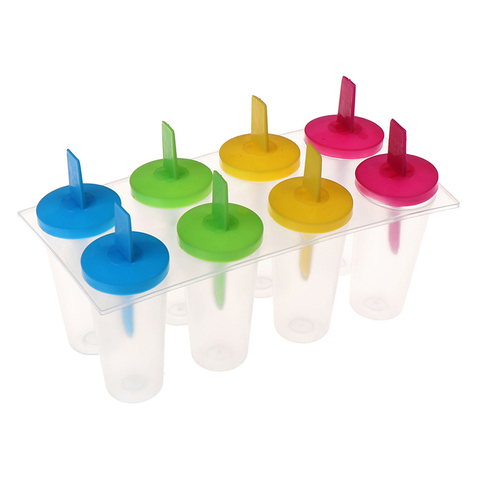 4Pcs/8Pcs Ice Cream Lolly Maker Form DIY Pop Mould Frozen Popsicle Yogurt Molds Tools ► Photo 1/6