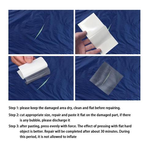 10pcs Waterproof DIY Transparent Self Adhesive Nylon Sticker Cloth Patches Outdoor Tent Jacket Swimming Ring Repair Tape Patch ► Photo 1/6