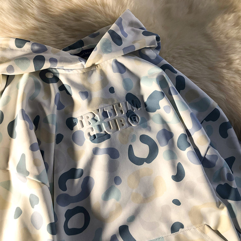 Camouflage Print Hoodies Women Zipper 2022 Autumn Winter Trendy Loose long Sleeve Sweatshirt Oversized Female Coat Outerwear ► Photo 1/6