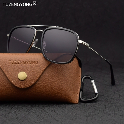 TUZENGYONG 2022 New Steampunk Sunglasses Polarized Men Women Brand Designer Vintage Sun Glasses High Quality UV400 Oculos de sol ► Photo 1/1