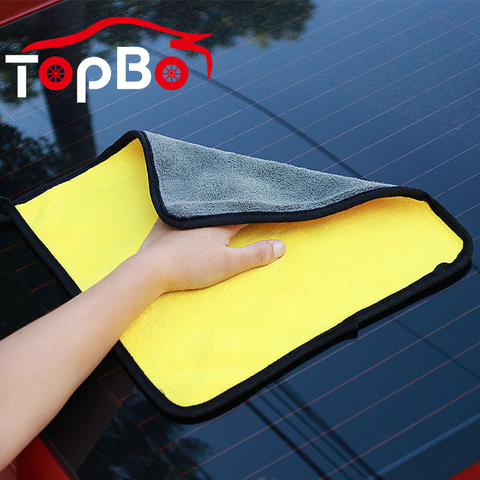 Microfiber Car Wash Towels Car Cleaning Drying Cloths Rag Detailing Car Towel Super Absorbent Absorb Wax Polishing ► Photo 1/6