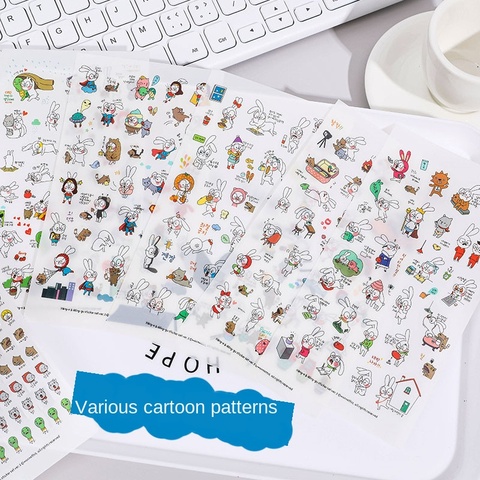 6 pcs/pack Cute cartoon animal girl  Decorative Stationery Stickers Scrapbooking DIY Diary Album Stick Lable ► Photo 1/5