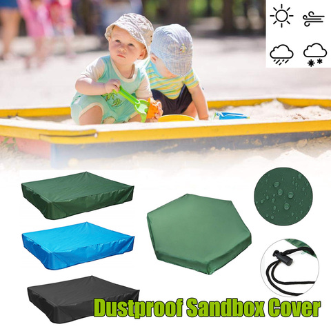 Square Hexagon Oxford Cloth Cover Sandbox Cover Drawstring Sandbox Sandpit Dustproof Cover Canopy Waterproof Shelter Garden Farm ► Photo 1/6