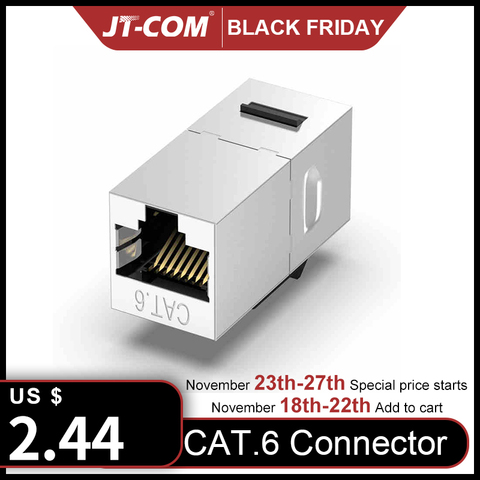 CAT6 Network Straight Through RJ45 Module Cable Adapter Socket Coupler Ethernet Keystone Jack Toolless Network Modules Connector ► Photo 1/6