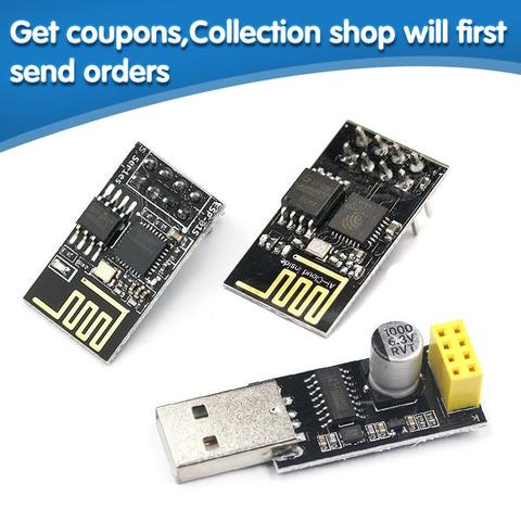 ESP01 Programmer Adapter UART GPIO0 ESP-01 Adaptater ESP8266 CH340G USB to ESP8266 Serial Wireless Wifi Developent Board Module ► Photo 1/6