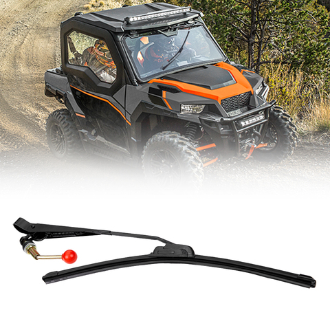 KEMiMOTO UTV Windshield Wiper Windscreen Wash Manual Hand Operated for Polaris RZR 1000 900S 570 800 for Can Am Commander ► Photo 1/6