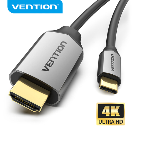 Vention USB C HDMI 4K Type C to HDMI Cable Thunderbolt 3 Adapter for Huawei P40 Mate 30 Pro MacBook Pro Air ipad usb c Cable ► Photo 1/6