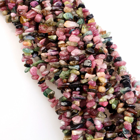 3-5mm Natural Tourmaline Tiny Gravel Beads Gemstone Chip Bead  Fit For DIY Fashion Jewelry Making Findings 15