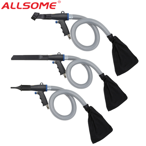 ALLSOME Pneumatic Vacuum Cleaner with 3pcs Nozzles and Dust Removal Suction Gun Pistol Type Pneumatic Cleaning Tool ► Photo 1/6