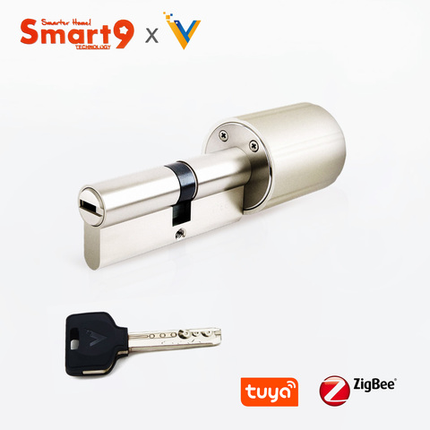 Smart9 ZigBee Smart Lock Core Cylinder Working with TuYa ZigBee Hub, Battery Powered And Chip-encrypted Keys Powered by TuYa ► Photo 1/6