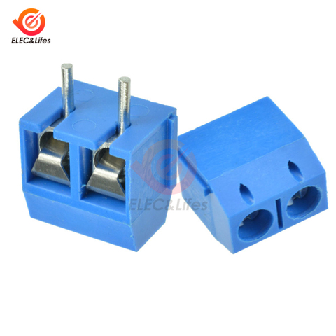 20Pcs KF301 KF301-2P Screw 2Pin 5.08mm Straight Pin PCB Screw Connector Terminal Blocks Blue ► Photo 1/6