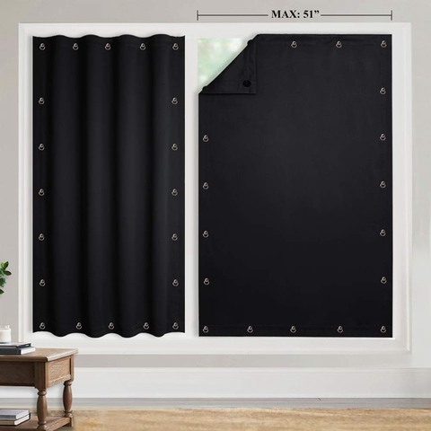 Temporary Blackout Blind Curtain For Window Adjustable Sucker Shade Drape Portable For Living Room Home Window Door For Balcony ► Photo 1/6