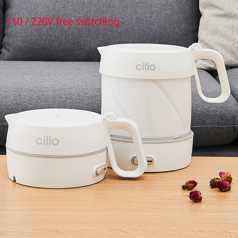 1L folding portable electric kettle handheld electric kettle pot automatic power off protection kettle travel 110V/220V ► Photo 1/6