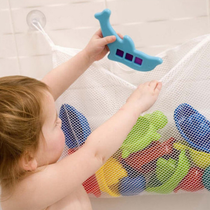 Fashion Baby Bath Bathtub Toy Mesh Net Storage Bag Organizer Holder Bathroom 