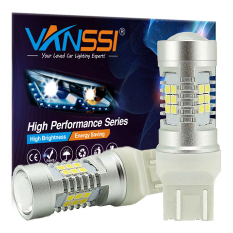 VANSSI 2pcs T20 W21/5W 7443 LED Bulb for LADA Vesta Granta Kalina