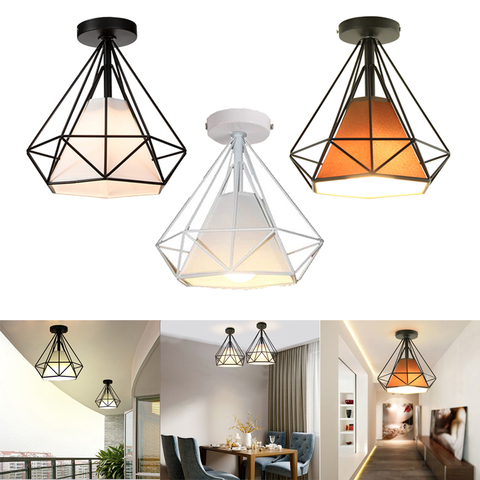 Vintage Nordic Industrial Lamp Shade Home Decoration Ceiling Lights Metal Household Accessories Ceiling Lamp Fixture Chandeliers ► Photo 1/6