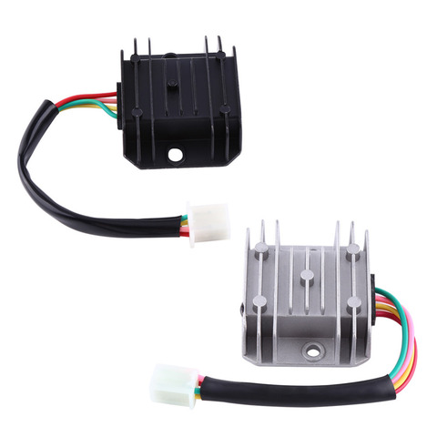 4 Wires 4 Pins 12 Voltage Regulator Rectifier For 150-250CC Motorcycle Scooter Moped ATV Aluminium Alloy Black White(optional) ► Photo 1/6