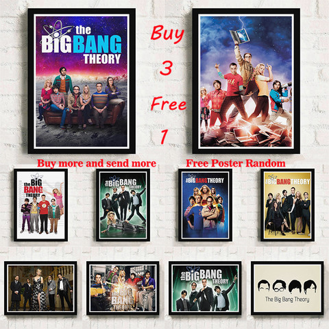 The Big Bang Theory Movie White Coated Paper Posters Wall Stickers Prints High Definition Clear Image Home Decoration Frameless ► Photo 1/6