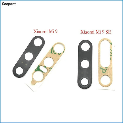 2pcs/lot Coopart New Back Rear Camera lens glass replacement for Xiaomi Mi 9/ Mi 9 SE Mi9 with sticker top quality ► Photo 1/1