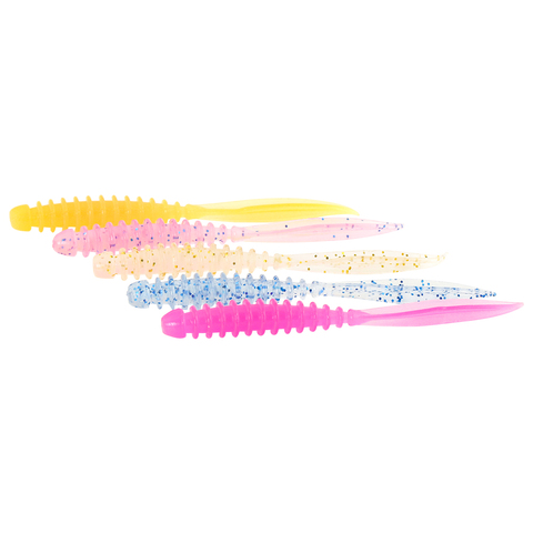 AJING Fishing Lure ELEGANT 0.4g 60mm 10pcs UL fishing Lure Rockfish Bait Needle tail Silicone bait for Soft Lure Artificial Bait ► Photo 1/6