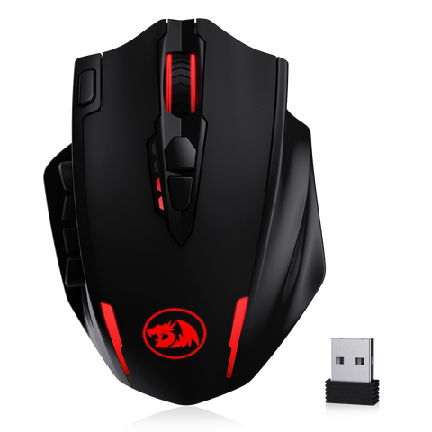 Redragon M913 Impact Elite Wireless Gaming Mouse with 20 Programmable Buttons,  16000 DPI, 80 Hr Battery and Pro Optical Sensor ► Photo 1/6