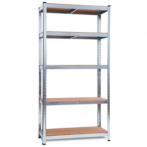 Modular shelving Galvanized with 5 Adjustable Shelves 180x90x40cm 875Kg GH91 ► Photo 1/5