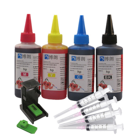 Printer ink for Hp 304 XL ink cartridge Hp 301xl 301 300 302 303 xl 901 350 351 650 HP62 65 61 680 63 refill ink kit ► Photo 1/6