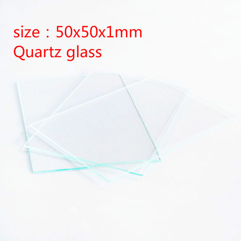 1pcs Fire Resistant Fused Silica Sheet 50mm*50mm*1mm Quartz Glass Square Plate ► Photo 1/3