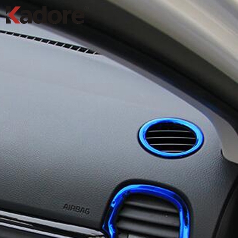 For Kia Rio 4 X-line 2022 Interior Accessories Stainless Steel  Air Conditonnal Vent Cover Trim AC Outlet Decoration ► Photo 1/6